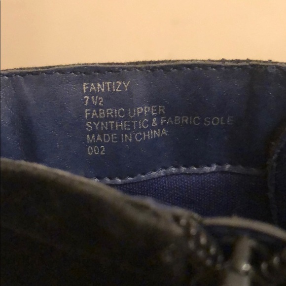 Peep Toe Lace Up Booties Size 7.5 - Picture 4 of 5